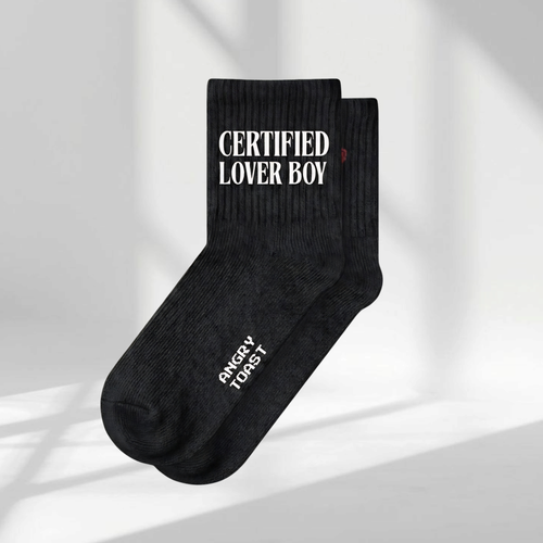 Certified Lover Boy Drake crew socks – Angry Toast